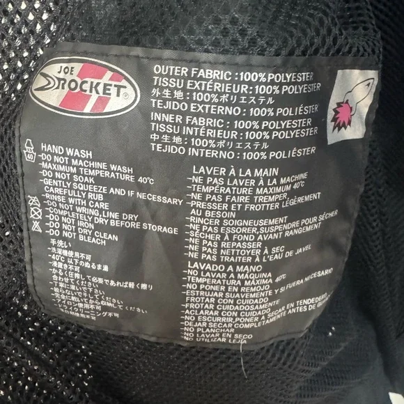 Joe Rocket Pheonix Mesh Motorcycle Armored Riding Jacket Black Small - Picture 8 of 15